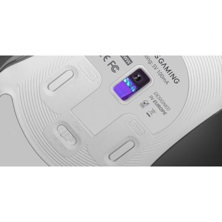 Mars Gaming MMGLOWW Ratón Gaming Ultraligero Blanco